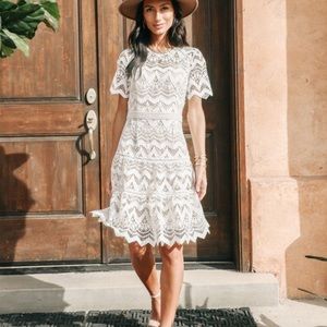 Bohme Catherine white lace dress